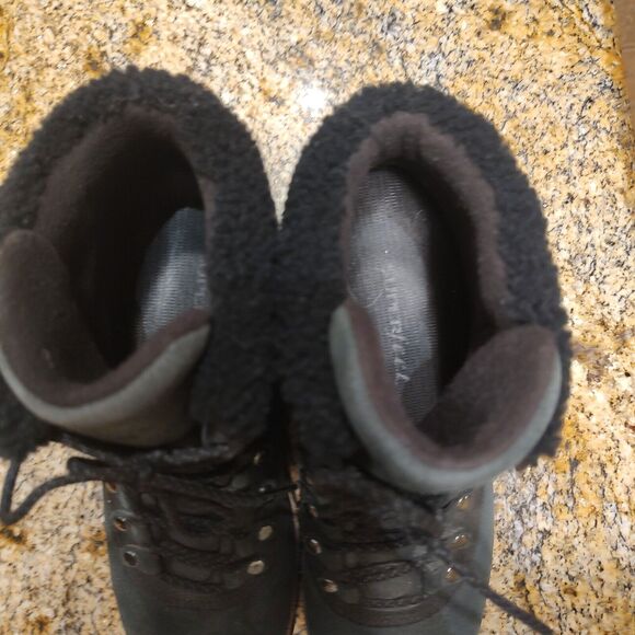 Cole Haan Zero Grand Explorer W07997 Black Leather Hiking Boots Women's Sz 9.5B - Picture 12 of 16